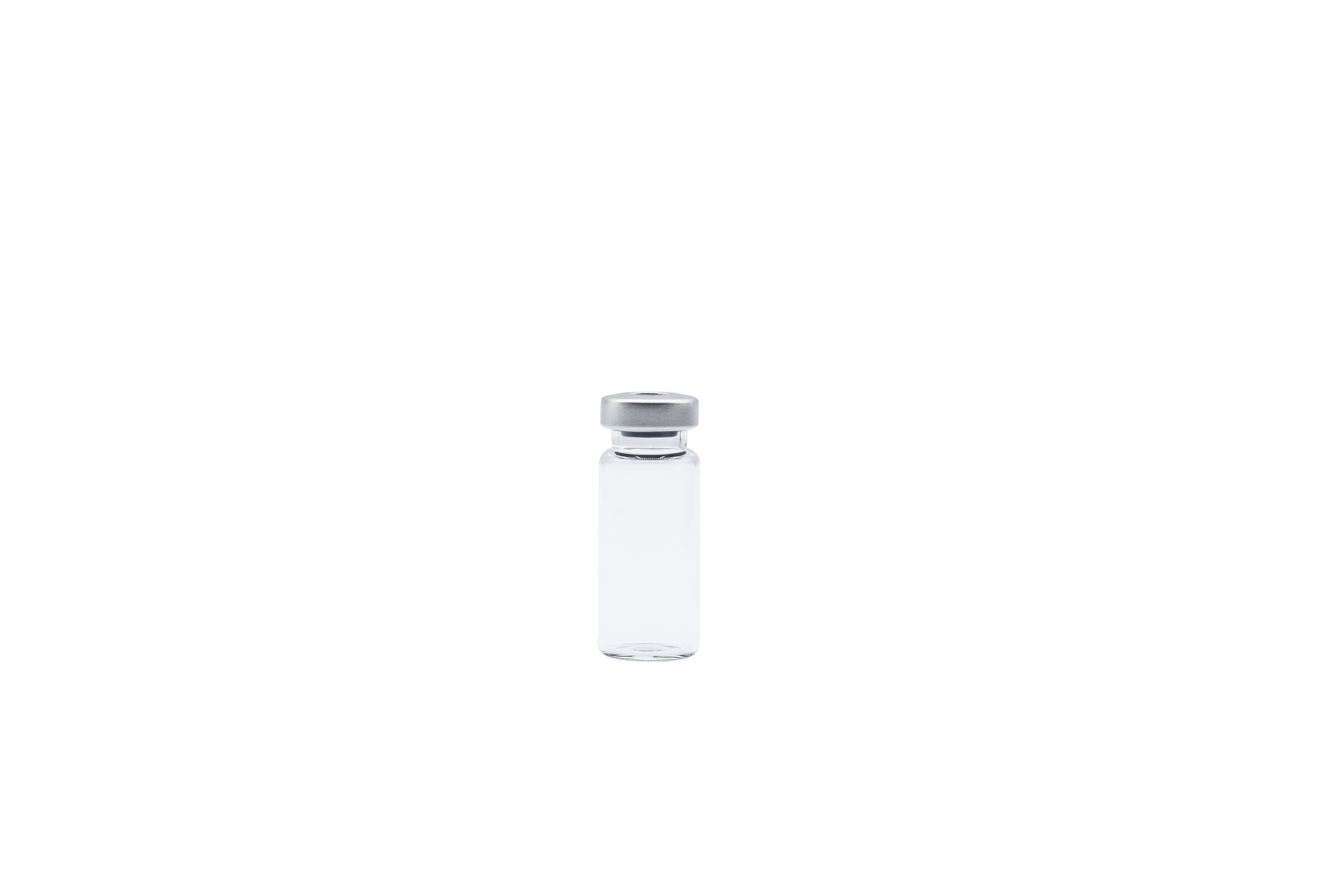 10cc  Clear Vials  x 25ct - Silver