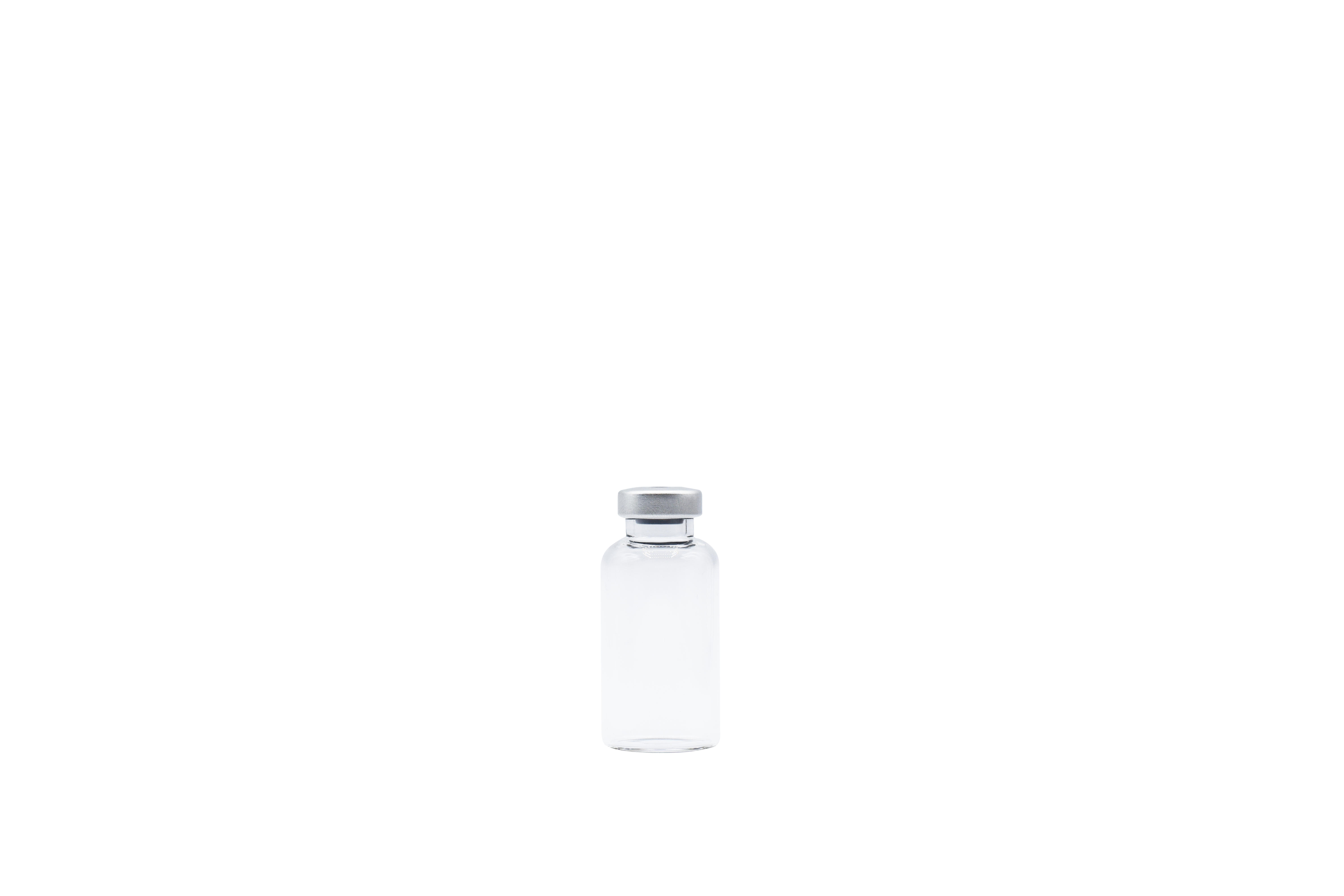 20cc Clear Vials x 16ct - Silver